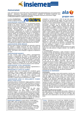 Assicurazioni - Insieme Viaggi
