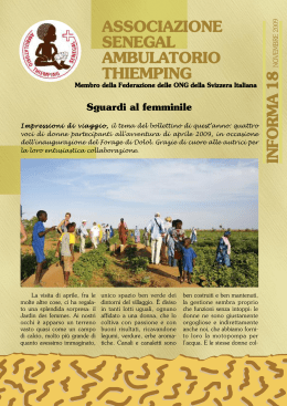 opuscolo 2005 - Associazione Senegal Ambulatorio Thiemping