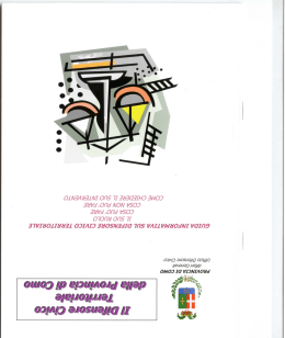 opuscolo - Comune di Bene Lario