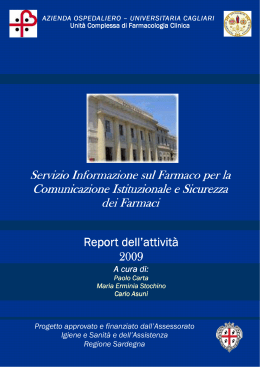 Report SIF 2009 - Servizio di informazione sul farmaco
