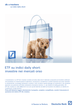 ETF su indici daily short: investire nei mercati orso - db X