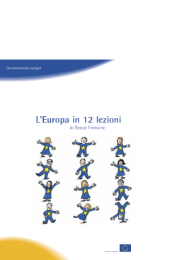 L`Europa in 12 lezioni - Istituto " Ettore Majorana"