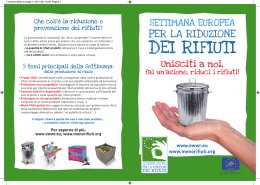 Opuscolo della Settimana Europea per la