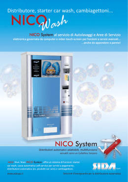 Opuscolo commerciale Nico Wash.cdr