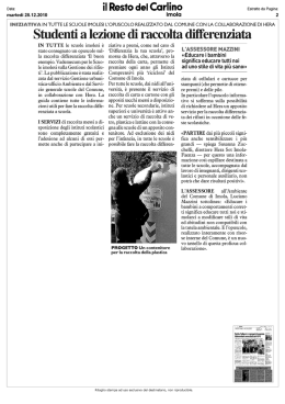 RASSEGNA STAMPA
