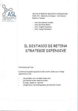 Il Distacco di Retina