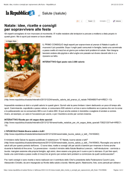 Natale consigli per tenersi in forma