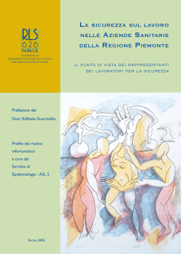 La sicurezza sul lavoro nelle Aziende Sanitarie