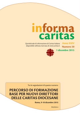 InformaCaritas 1 Dicembre 2015