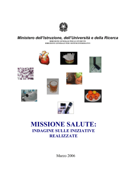 missione salute - archivio dell`area Istruzione