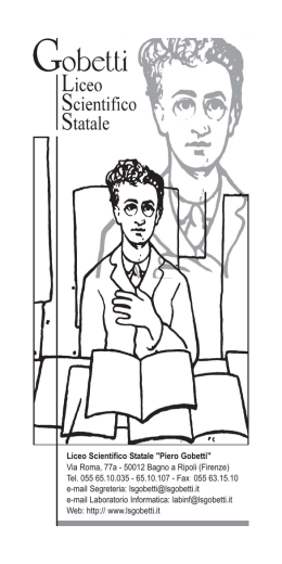 Opuscolo Gobetti 2010_2011.pmd - Liceo Scientifico Piero Gobetti