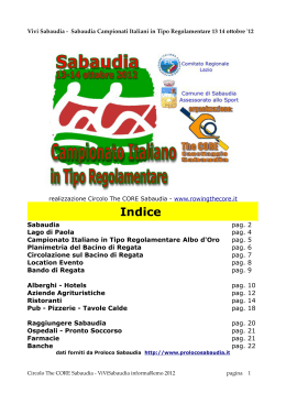 Indice - Federazione Italiana Canottaggio
