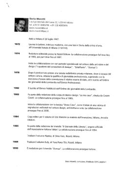 CV - Università degli Studi di Verona