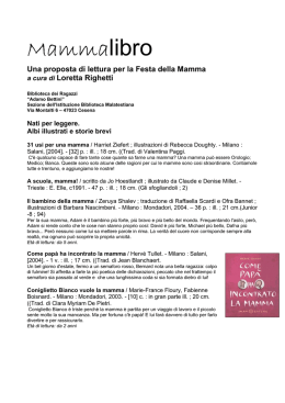 Una proposta di lettura per la Festa della Mamma - R@cine