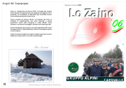Zaino - Gruppo Alpini di Capovalle