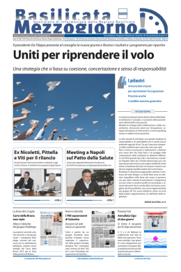 Uniti per riprendere il volo