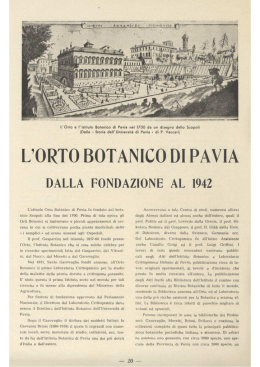 OB dalla Fondazione - Universit&agrave; degli Studi di Pavia