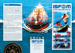 ISFOM brochure A4 - 3 ante - Istituto di Formazione Marittimi