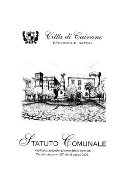 Statuto Comunale - Comune di Caivano