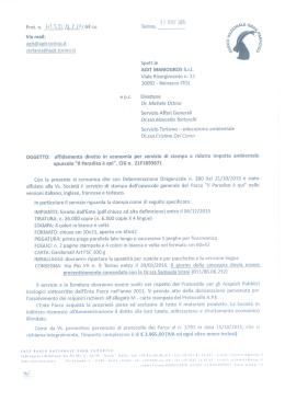 Page 1 . &hellip; &hellip; Prot. n. ltle @.Q.(O/ NF.su Torino, l/l\ili 1015 Via mail