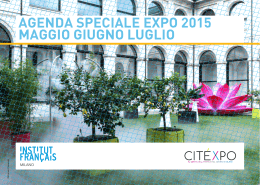agenda speciale expo 2015 maggio giugno luglio