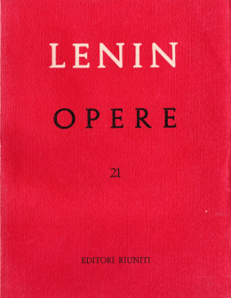 Lenin Opere 21 sulla parola d`ordine degli Stati Uniti d