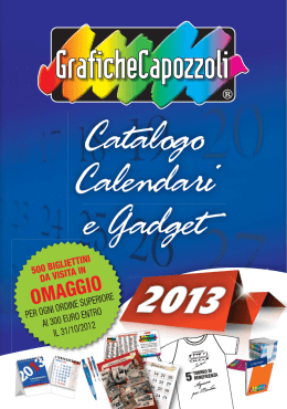 Opuscolo Listino Calendari 2013.indd