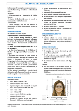 rilascio del passaporto