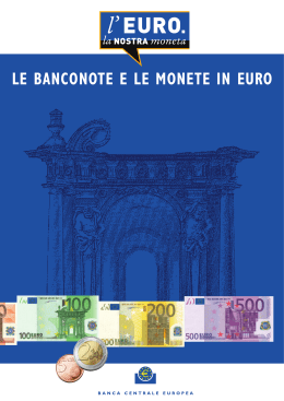 LE BANCONOTE E LE MONETE IN EURO