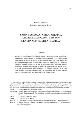 simone assemani nella polemica schiepati-castiglioni
