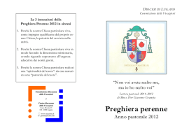 2012 Sussidio PP d - Commissione delle Vocazioni