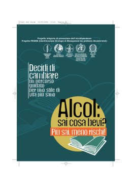 Alcol - Istituto Superiore di Sanità