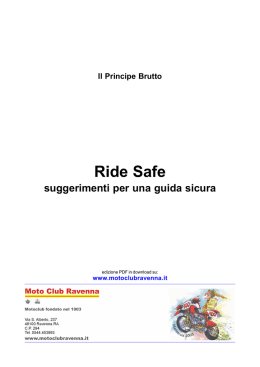 Ride Safe - Motovespairpina.altervista.org