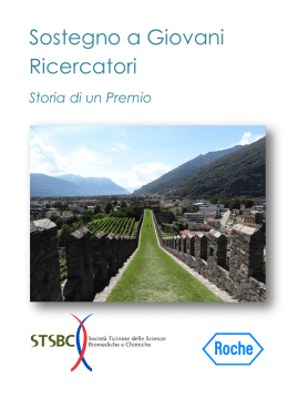 Libretto dedicato ai 14 premi Roche distribuiti dalla STSBC