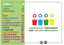 VADEMECUM RACCOLTA DIFFERENZIATA