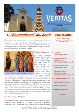 Veritas 77, luglio 2011 - Fraternità Sacerdotale San Pio X