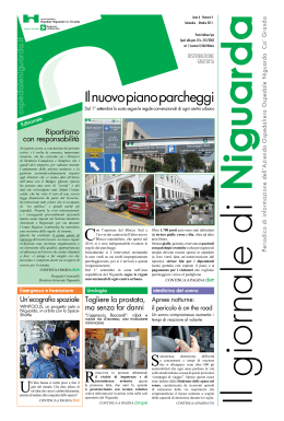 Il nuovo piano parcheggi - Ospedale Niguarda Ca`Granda