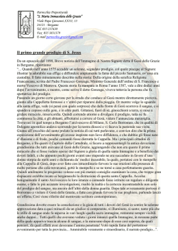 I Prodigi - Parrocchia Santa Maria Immacolata delle Grazie