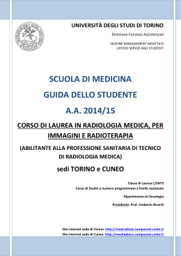 Guida dello studente - Università di Torino