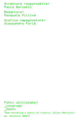 Direttore responsabile - New Italian Landscape