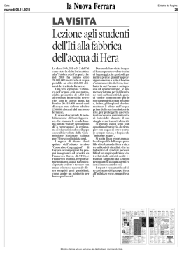 RASSEGNA STAMPA