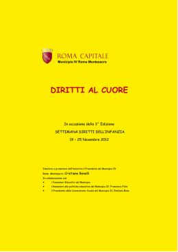 opuscolo informativo "Diritti al cuore"