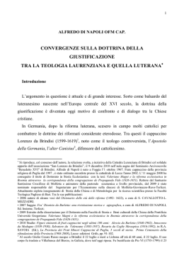 Alfredo Di Napoli ofm cap, Convergenze sulla dottrina