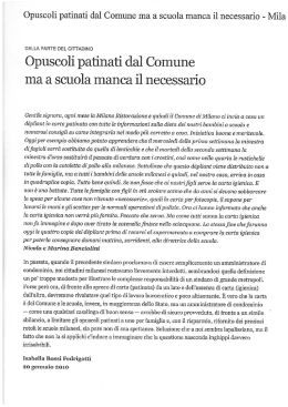 Opuscoli patinati dal Comune