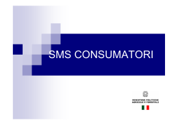 sms consumatori