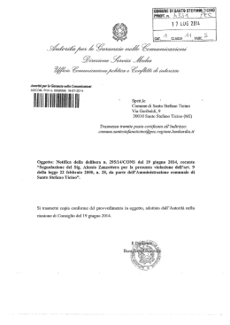 avviso di non rispondenza all`art 9 della legge 22 febbraio 2000 n. 28