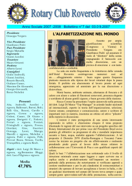 Bollettino Rotary n. 7 del 03.09.2007