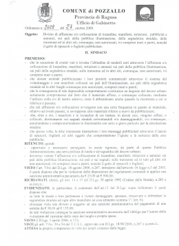 Ordinanza n. 2028/2009