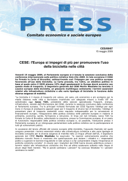 Comunicato stampa CP_CES67-2009_CP_IT