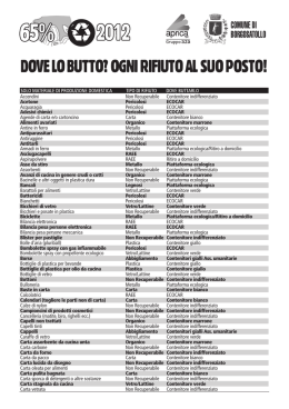 Opuscolo "Dove lo butto?"